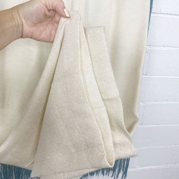 NWT AndyTheAnh Wide Leg Ramie Ivory Pants Sz 6 - Picture 11 of 14